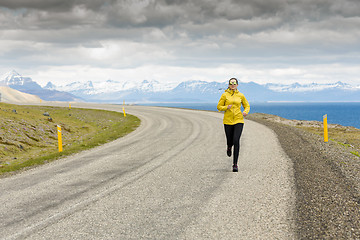 Image showing Winter running