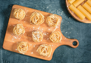 Image showing The dry Italian pasta