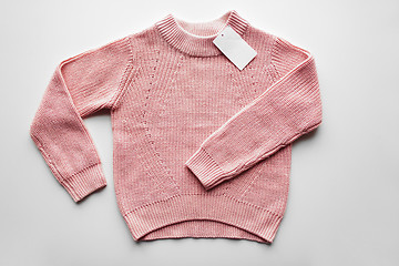 Image showing sweater or pullover with price tag