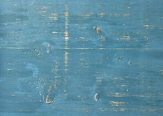 Image showing blue wooden background