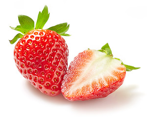 Image showing fresh raw strawberries