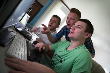 Image showing a group of graphic designers at work