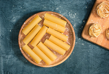 Image showing The dry Italian pasta