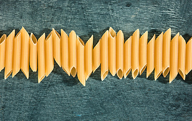 Image showing The dry Italian pasta