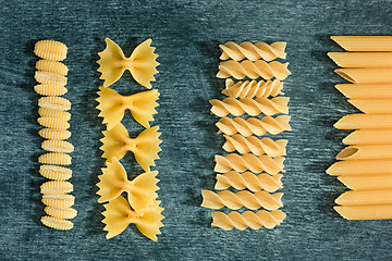 Image showing The dry Italian pasta