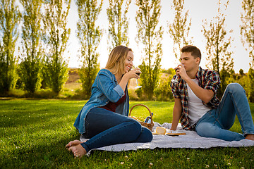 Image showing Just us and a picnic