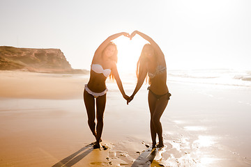 Image showing We love beach