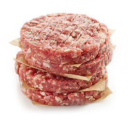 Image showing raw minced meat for making a burger