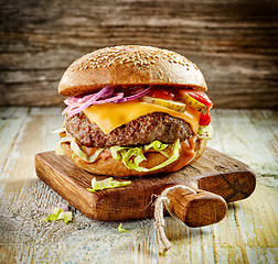 Image showing fresh tasty burger