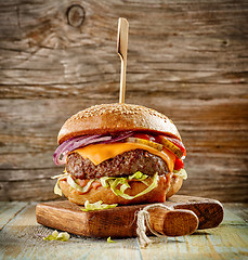 Image showing fresh tasty burger