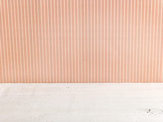 Image showing white wooden table