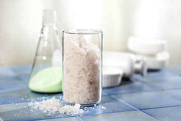 Image showing bottles of bath salts