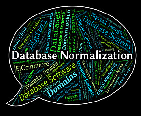 Image showing Database Normalization Represents Computing Standardise And Norm