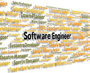 Image showing Software Engineer Represents Programs Jobs And Programming