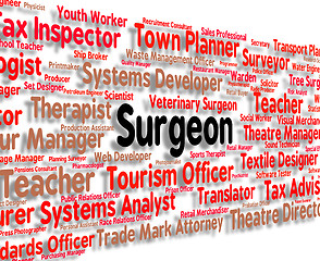 Image showing Surgeon Job Represents General Practitioner And Md