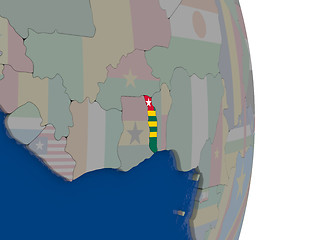 Image showing Togo with its flag