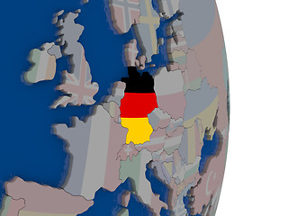 Image showing Germany with its flag