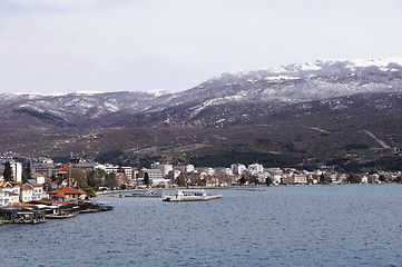 Image showing Ohrid city and Lake Ohrid 