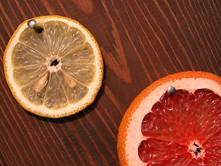 Image showing lemon and grapefruit