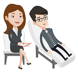 Image showing Psychologist having session with patient.