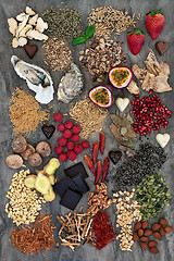 Image showing Aphrodisiac Food Collection