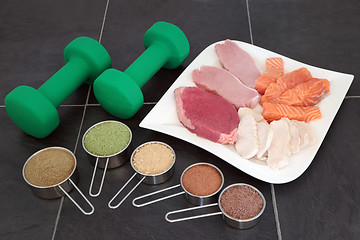 Image showing Body Building High Protein Food and Powders 