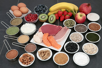 Image showing Body Building Health Food Selection