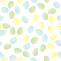 Image showing Seamless pattern of Easter eggs