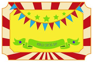 Image showing Circus show poster template