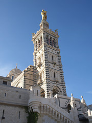 Image showing Marseille cathedral Notre-Dame de la Garde