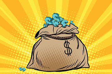 Image showing Large bag of American dollars