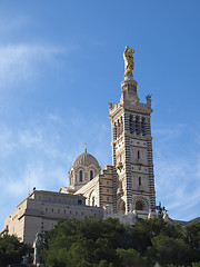 Image showing Marseille cathedral Notre-Dame de la Garde