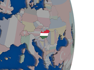 Image showing Hungary with its flag