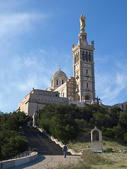 Image showing Marseille cathedral Notre-Dame de la Garde