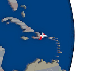 Image showing Dominican Republic with its flag