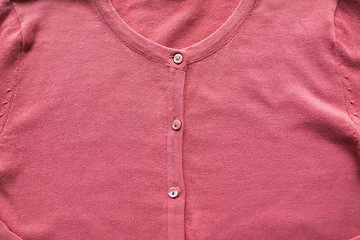 Image showing close up of cardigan