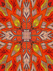 Image showing abstract red and yellow pattern