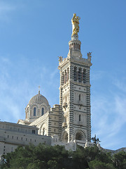 Image showing Marseille cathedral of Notre-Dame de la Garde