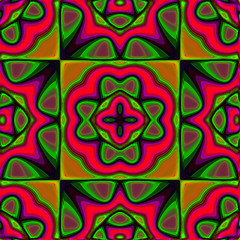 Image showing red and green abstract pattern