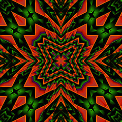 Image showing red and green abstract pattern