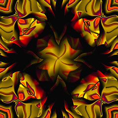 Image showing red and yellow abstract pattern