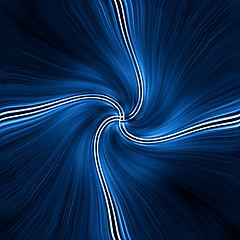 Image showing black and blue abstract pattern