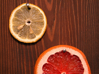 Image showing lemon and grapefruit