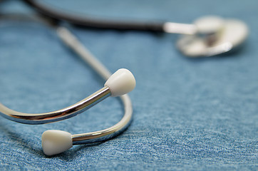 Image showing Medical Stethoscope on a blue background