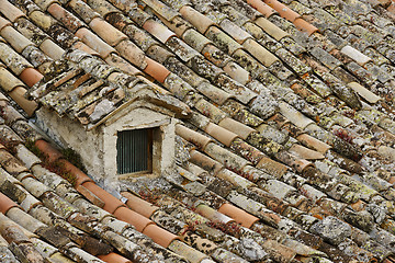 Image showing Roof with claytiles