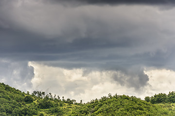 Image showing Typical landscape in Marche