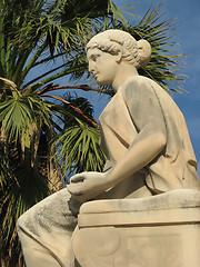 Image showing statue of a woman