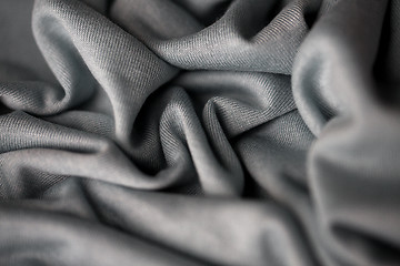 Image showing close up of gray textile or fabric background