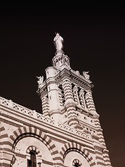 Image showing Marseille cathedral of Notre-Dame de la Garde