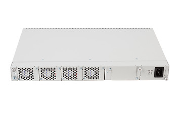 Image showing back of Gigabit Ethernet switch with SFP slot